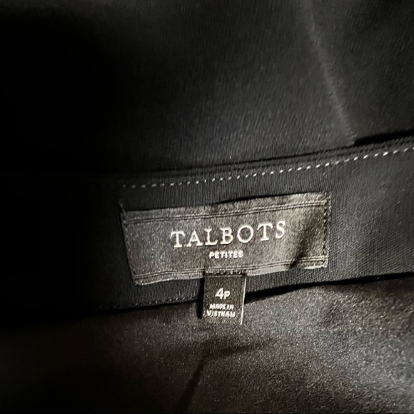 NWOT Talbots 4P Dark Black Dress Skirt flared skirt Date night flirty Sale - Picture 5 of 8